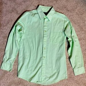 George Boys Long Sleeve Dress Shirt Green